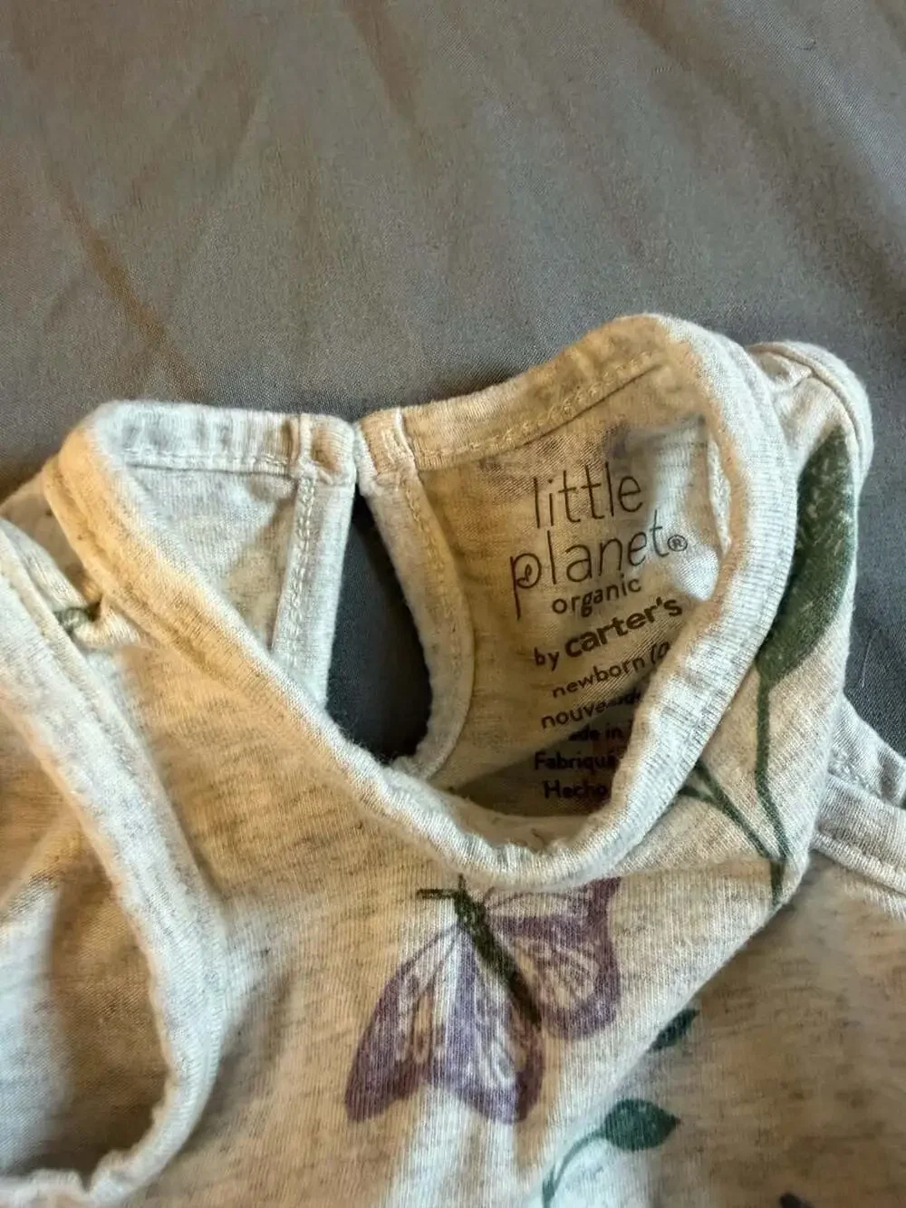 Little Planet Organic by Carter's Baby Romper Newborn Organic Cotton
